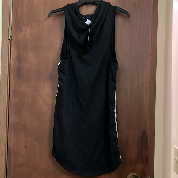 Nude Sleeveless Hoodie Dress - Picture 2 of 2